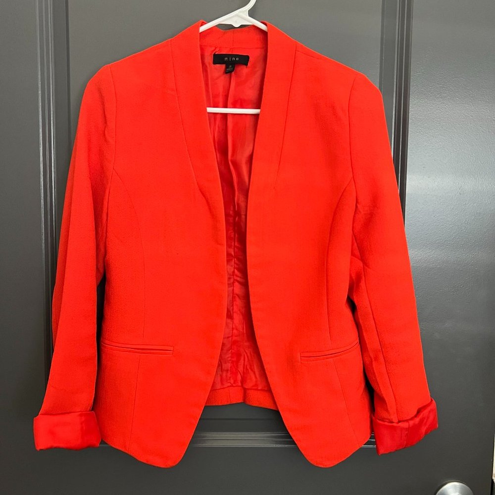 Tomato Red Fitted Blazer